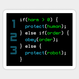 3 Laws of Robotics Magnet